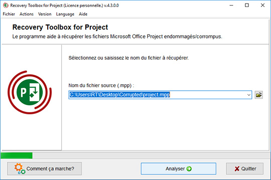 comment ouvrir un mpp corrompu